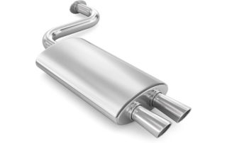 Which performance muffler should I choose for my custom exhaust?